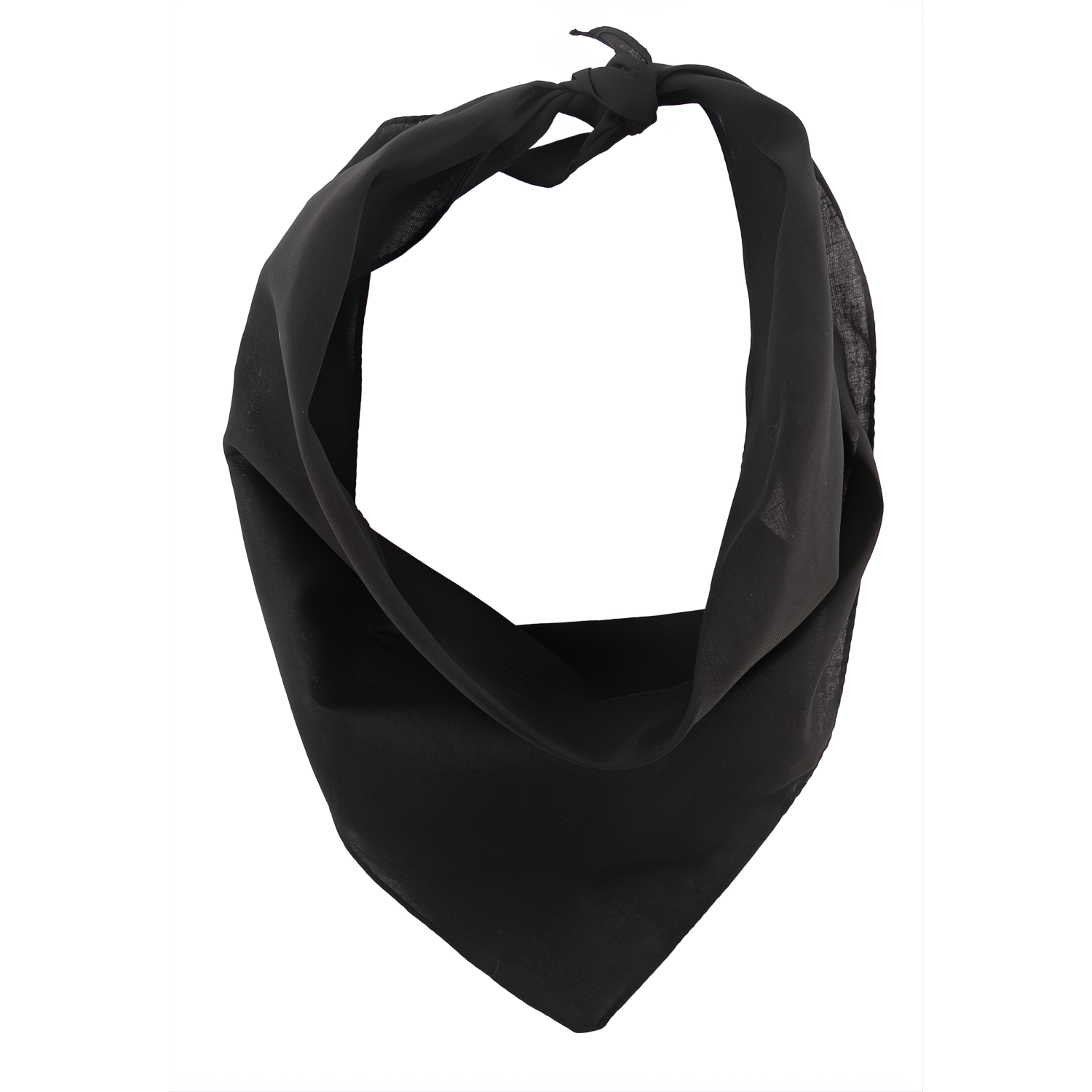 14" x 20" x 14" Pet Triangle Solid Bandana, Imported, 100% Cotton-1 piece-Black