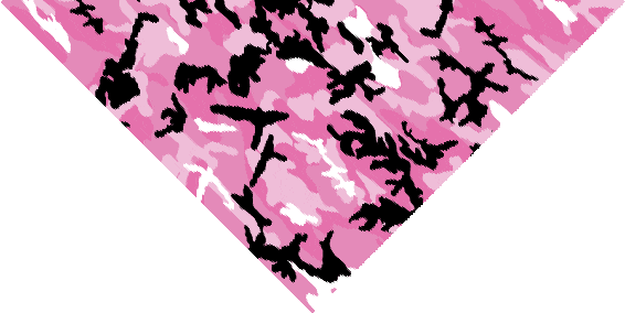 22 x 22 Pink Camo Triangle Bandana 22x30x22 Inch-12 pieces-