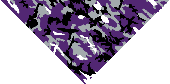 22 x 22 Ultra Violet Camo Triangle Bandana 22x30x22 Inch-12 pieces-