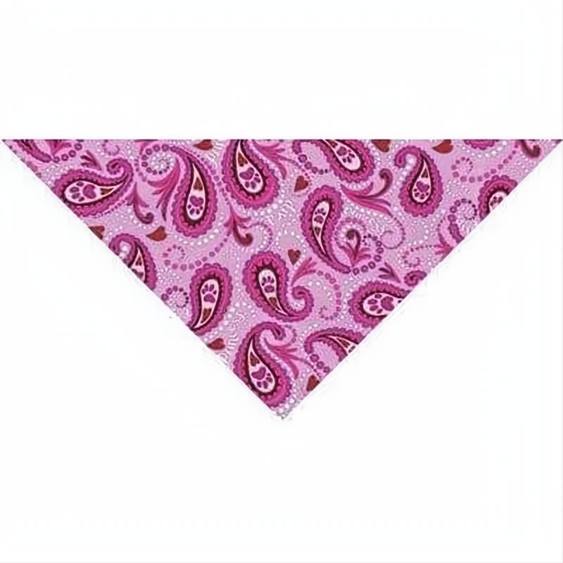 22 x 22 Princess Paw Paisley Triangle Bandana 22x29x22 Inch-12 pieces-
