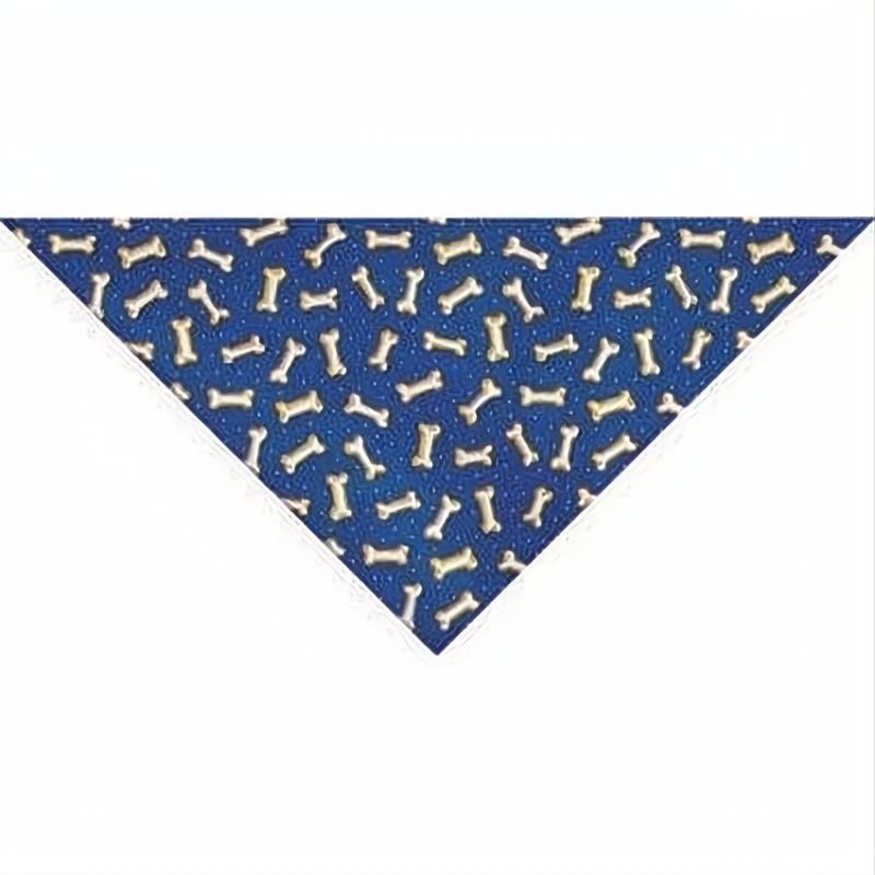 22 x 22 Tossed Bones Royal Triangle Bandana 22x29x22 Inch-12 pieces-